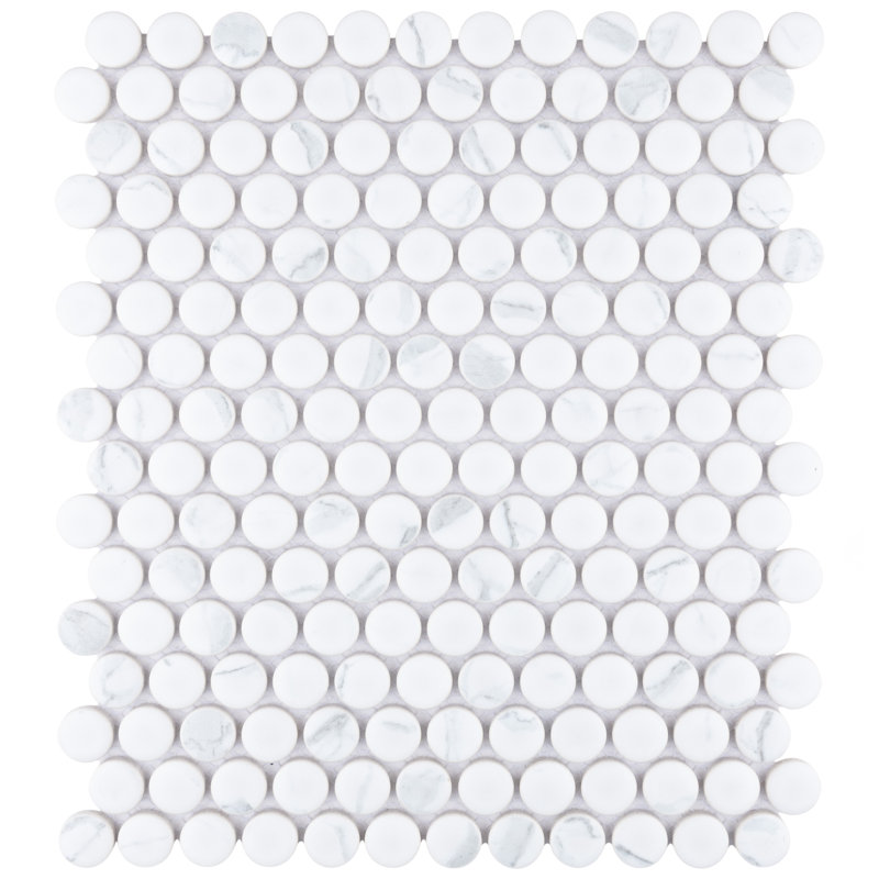 Carrione Pennyn 9-3/4" x 11-1/2" Porcelain Mosaic Tile