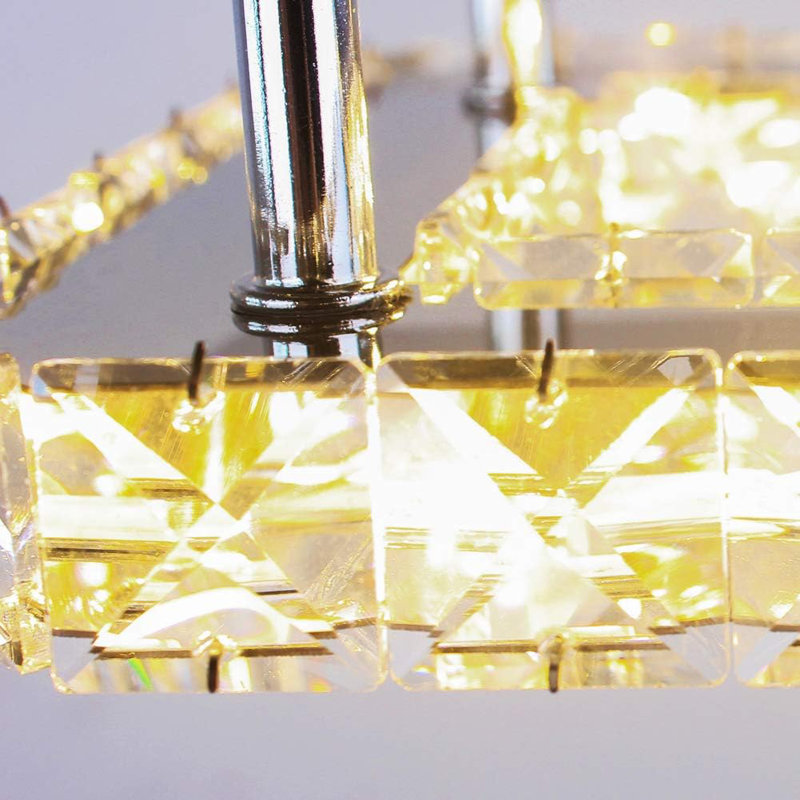 Small Led Crystal Ceiling Light Warm Light