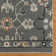 Taya Oren Bohemian Moroccan Floral Dark Gray Plush Polyester Area Rug