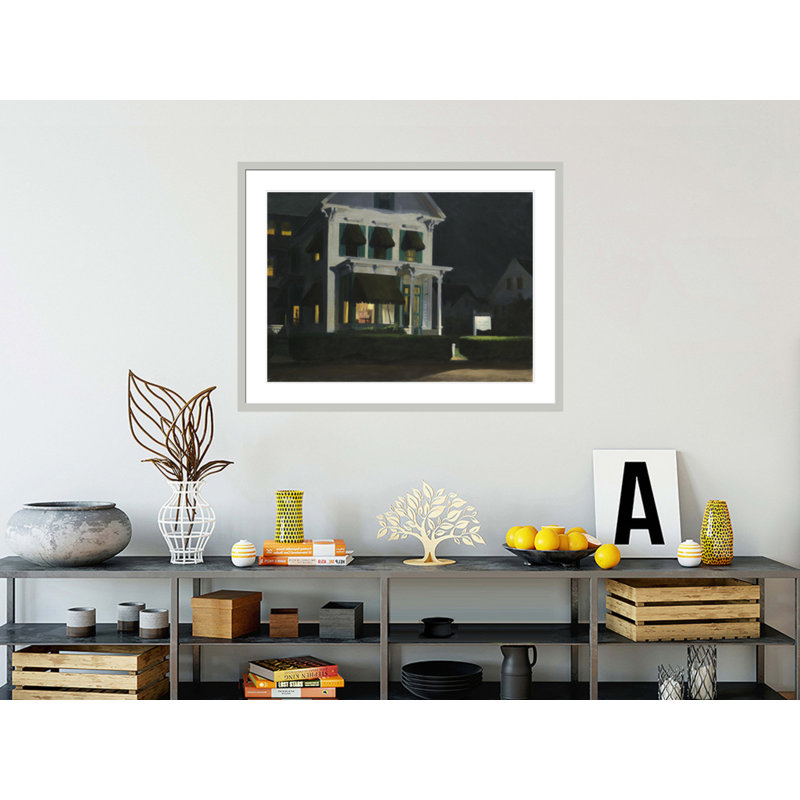 «Chambers for Touristes» par Edward Hopper - Impression Giclée sur cadre, H 31,82 po x l 41,5 po