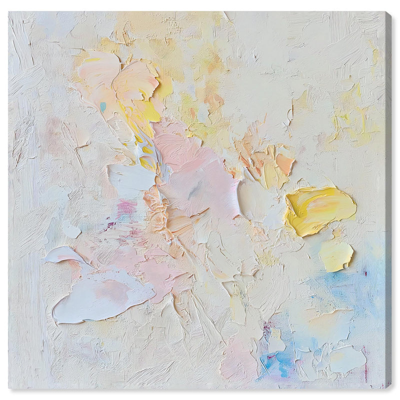 "Sunshine Ruins II" par Minimal Abstracts par Art Remedy, H 24 po x l 24 po x P 1,5 po, Toile tendue