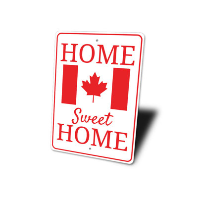 Enseigne en aluminium Canadian Home