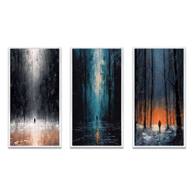 " Solitude Midnight Wandering The Endless Forest " 3 - Pieces