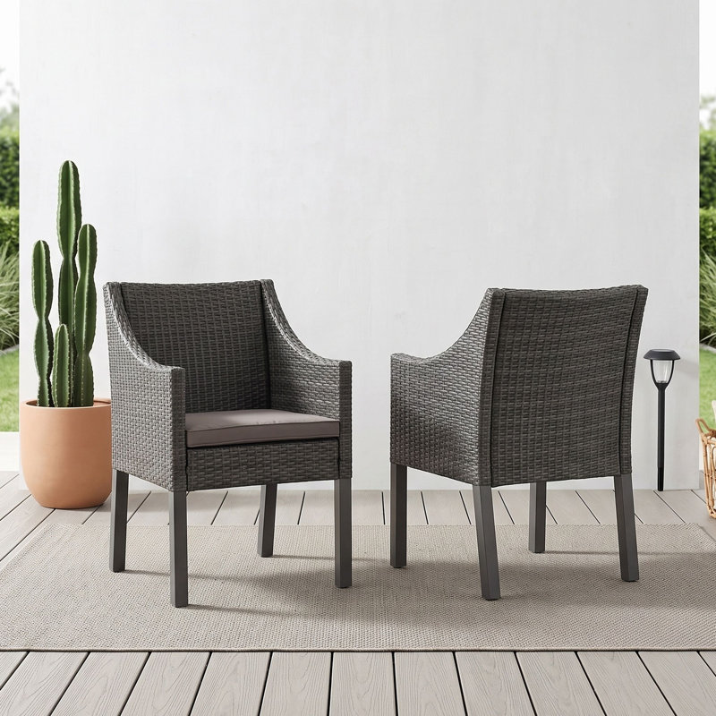Ensemble de chaises d'extérieur en osier