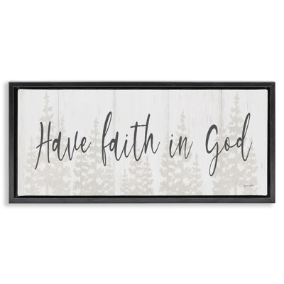 Art mural encadré "Faith In God" par Annie Lapoint