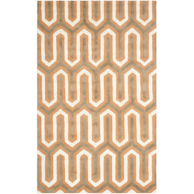 Deedgra Hand Tufted Wool Geometric Rug