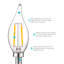 4 watts (équivalent à 40 watts), DEL CA11, ampoule à intensité variable, culot E12 / candélabre-58973650