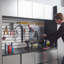 Armoire de garage murale en métal gris Nova Series