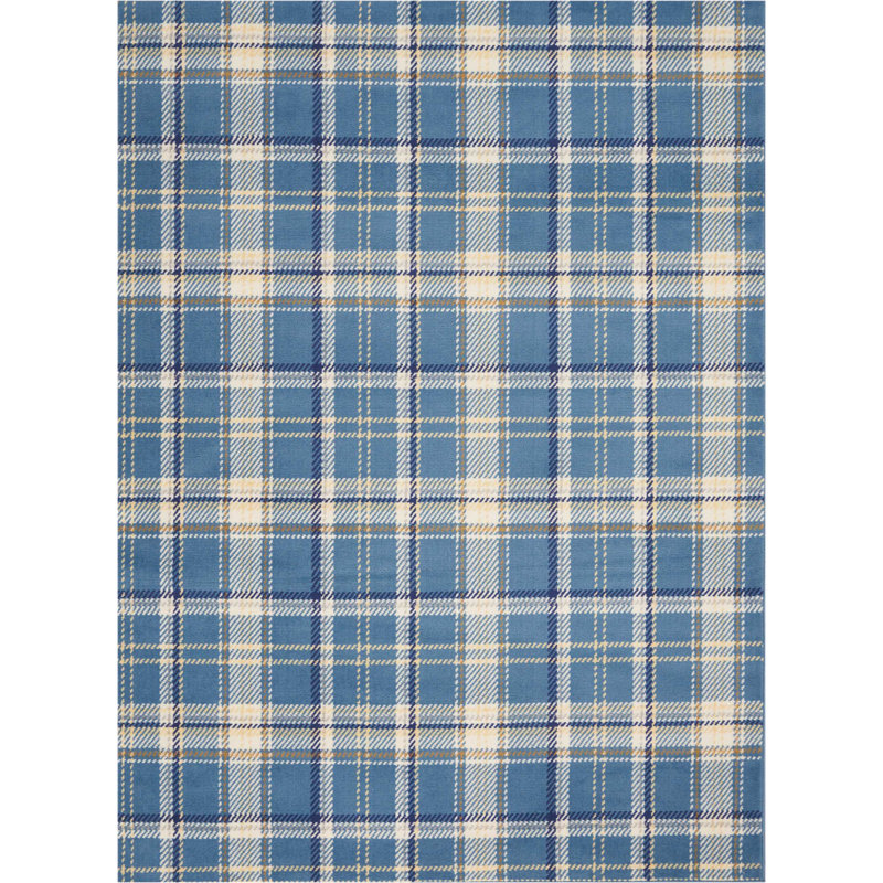 Tapis bleu Bo Bo, Rectangle 5 pi 3 po x 7 pi 3 po
