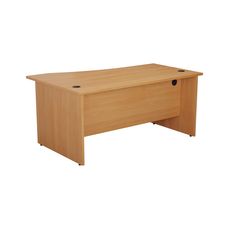 Buariki Desk Shell, Grey Oak, Right