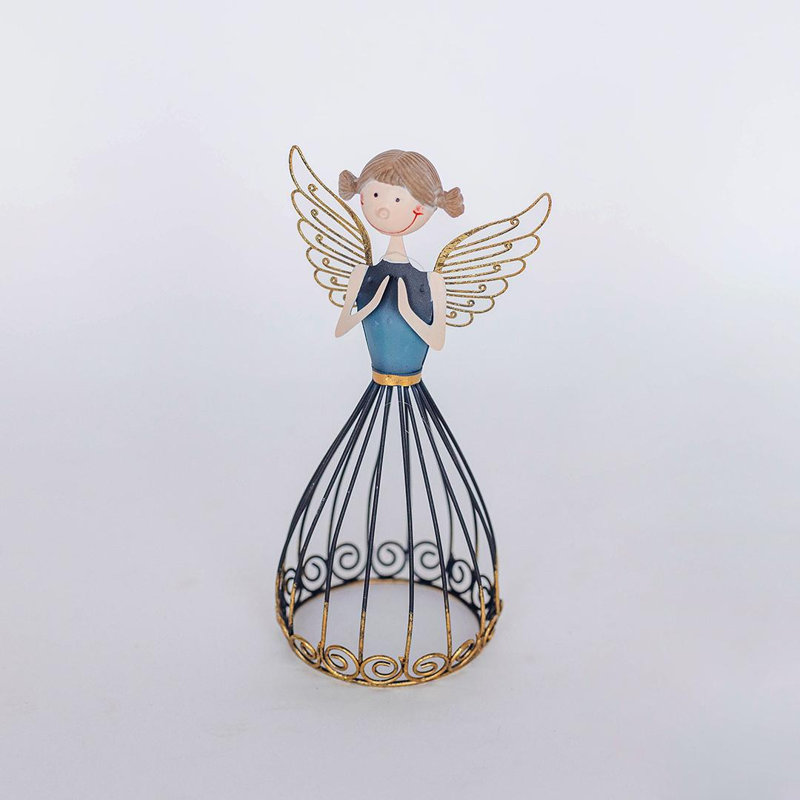 Figurine ange avec les mains en position de prière