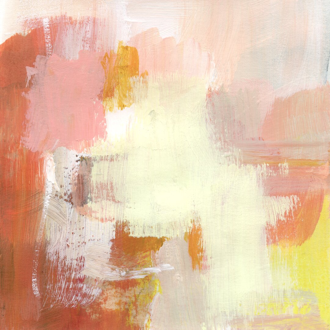 Leinwandbild Yellow And Blush III von Victoria Barnes