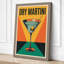 Dry Martini Poster Art Deco - Wrapped Canvas-1840194173-1840194174