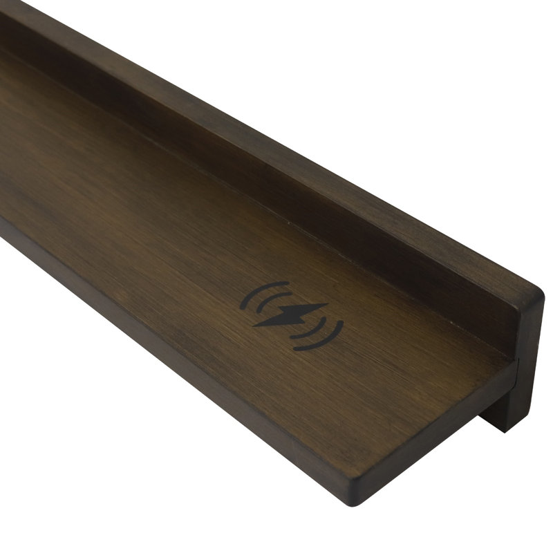 Floating Shelf, Rustic Wood, 3" H x 23.5" W x 5" D