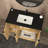 Monterey 41.7" Freestanding Bathroom Vanity + Reinforced Black Acrylic Sink (Right Side Doors)-982477226