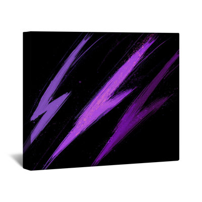 Purple Lightning Strikes Canvas Gallery Wrap in Many Sizes