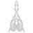 H W D Composite Rosette Applique-32728051