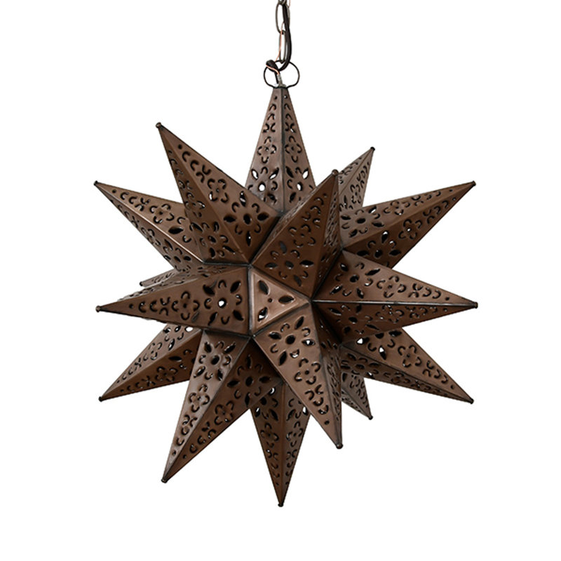 1 - Light Pendant, 15" H x 15" W x 15" D