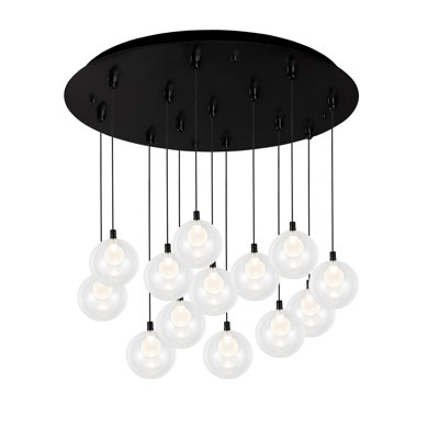 Luminaire suspendu multicolore 13 lumières Bolla
