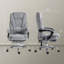 Fauteuil inclinable chauffant, fauteuil de bureau de massage à hauteur réglable, repose-pieds