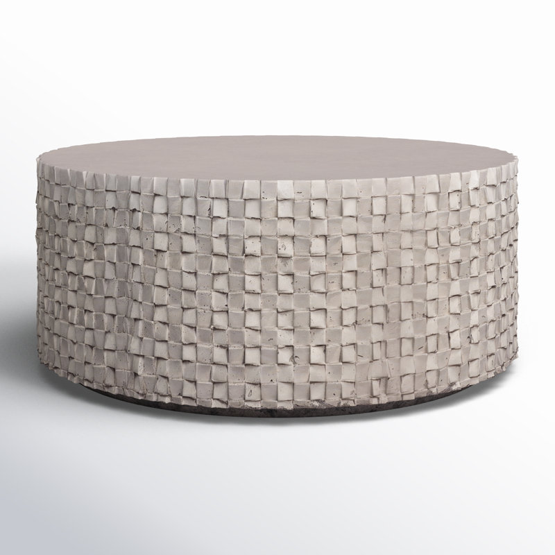 Albarn 35'' Stone Outdoor Coffee Table