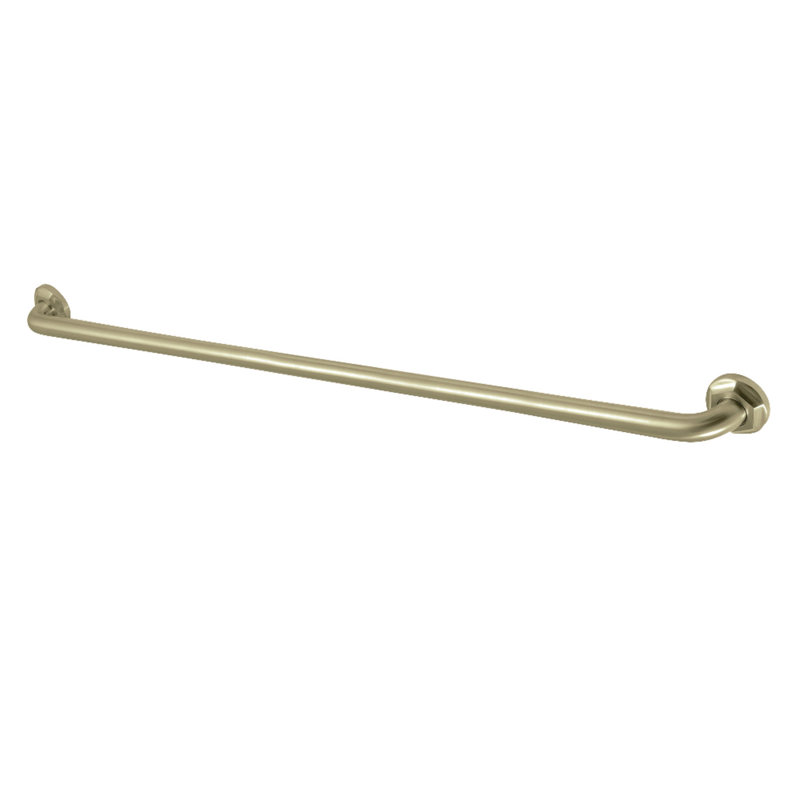 Kingston Brass Metropolitan O.D Grab Bar, Satin Brass, 2.81" H x 34.81" W x 2.75" D