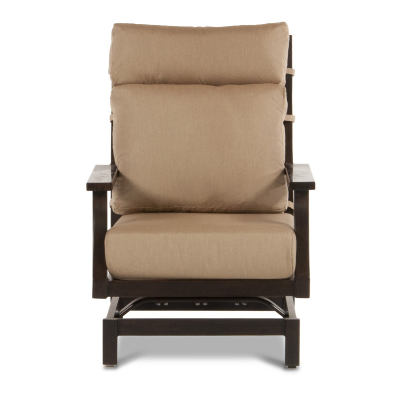 Bungalow Outdoor Lounge Chair, Canvas Heather Beige Sunbrella® Canvas