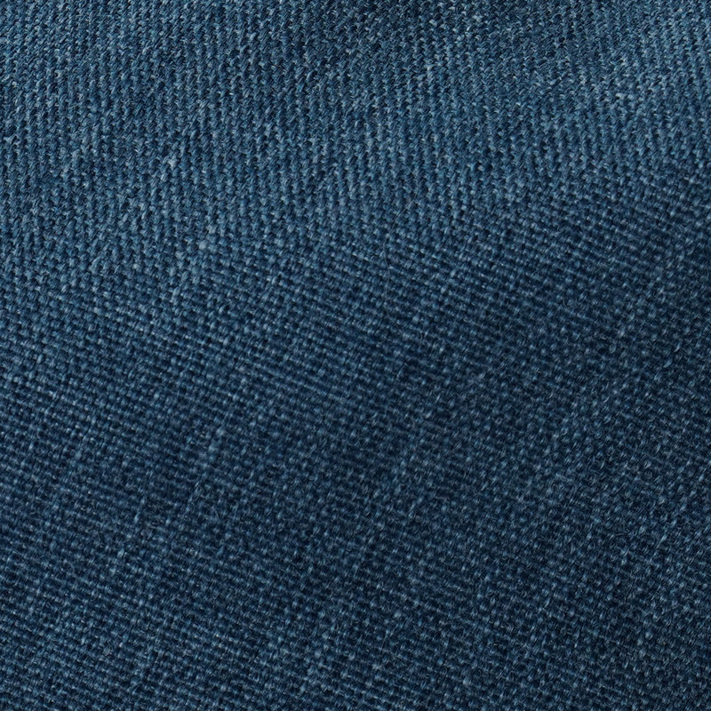 Chaises de salle à manger d'extérieur avec coussins Alessandra, Coussin bleu foncé / accoudoir noir