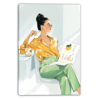 Art mural moderne sur toile tendue Muse moderne