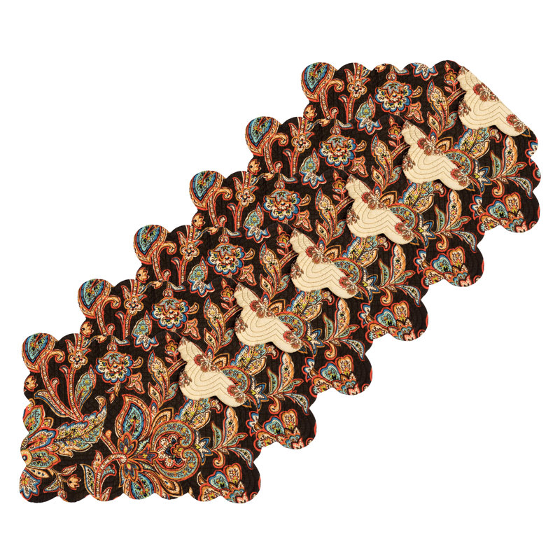 13" x 19" Graisen Brown Cotton Placemats Set of 6