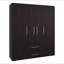 Armoire 4 portes en noyer teint