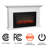 Cleo 76" Landscape Electric Fireplace In White