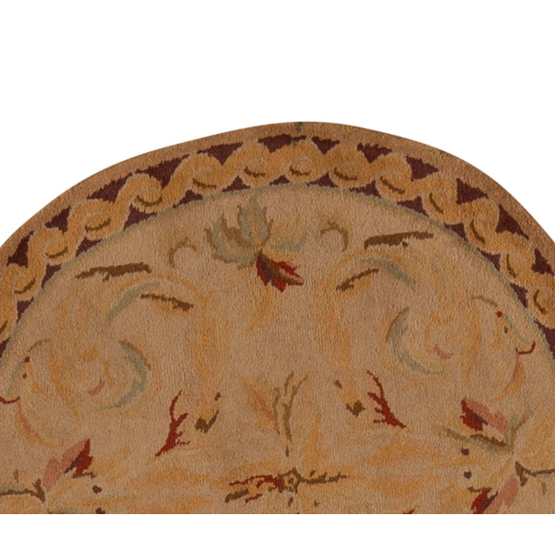 High-Quality Hand-Knotted Cream And Multi Area Rug