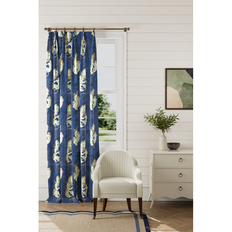 Water Dragon Fabric, Emperor Blue/Emerald