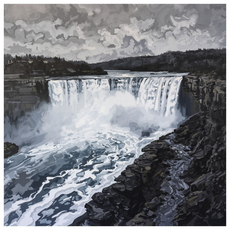 Rideaux de douche Majestic Waterfall, L 70 po x H 72 po