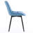Emsley Faux Leather Upholstered Dining Chair Armless Side Chair with Metal Legs-2018551414