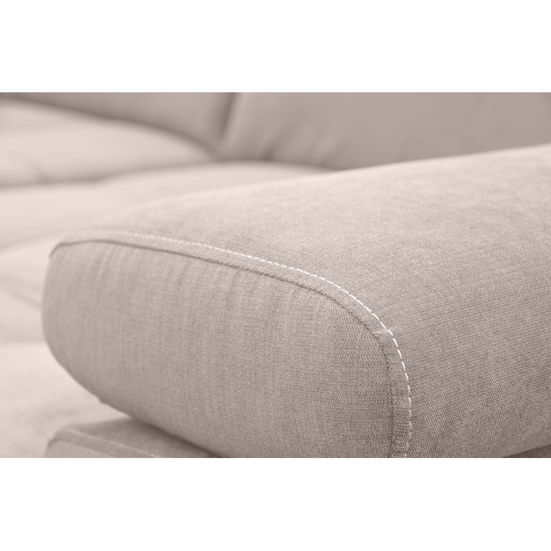 Jafiya 4 Seater Velvet Sofa Bed, Right Hand Facing, Taupe