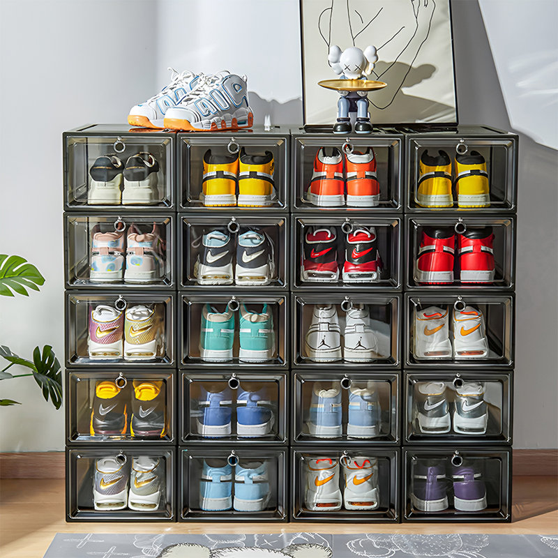 6 Pair Stackable Shoe Storage Box