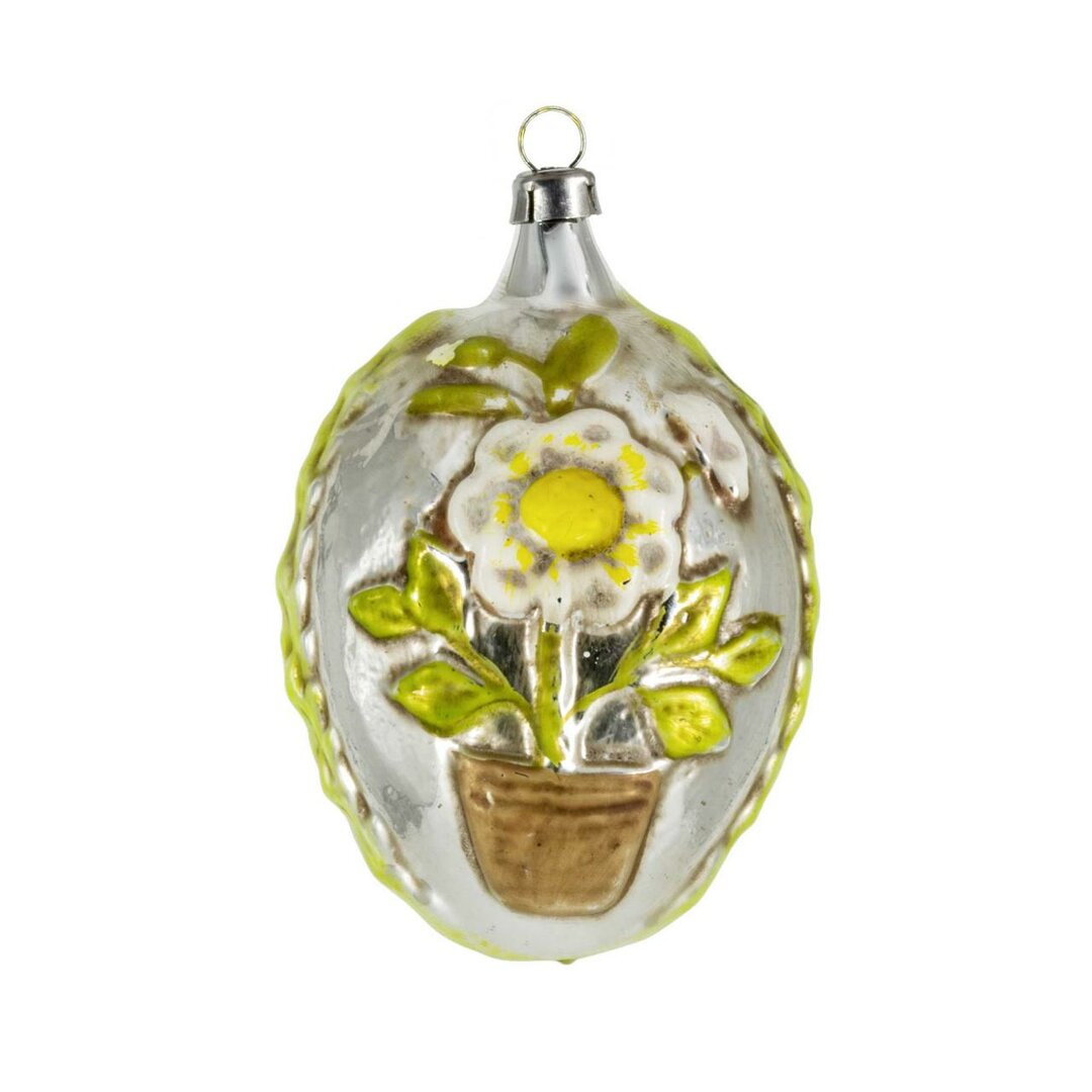 Baumschmuck Blumentopf und Erdbeere