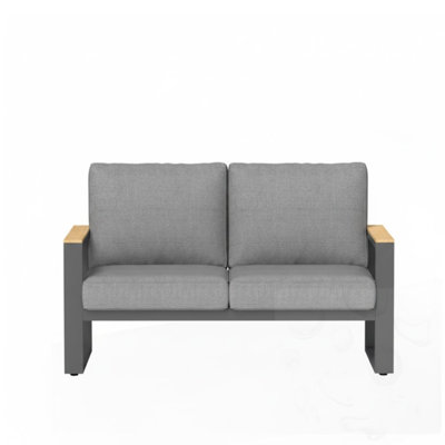 2-seat Outdoor Sofa with Cushions