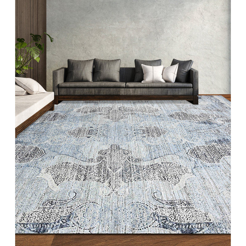 Canterbury Oriental Area Rug in Gray, Rectangle 8' x 10'
