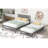 Platform Bed With Adjustable Trundle