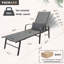 Chaise longue d'extérieur pour piscine avec coussin