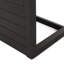 Table d'appoint en aluminium noir mat, idéale pour l'extérieur avec aspect mat