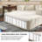 Corduroy Convertible Chaise Lounge Compression Sofa Bed Sleeper with Storage Pockets & 3 Pillows, Modern Oversized Sleeper Couch for Living Room, No-Assembly-2000782499