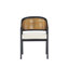 Chaise d'appoint rembourrée en mousse de 19 po H Aliha
