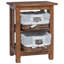 38cm W Solid Wood Bedside Table