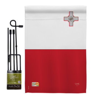 Ensemble de 2 drapeaux 1 pi 5 po 1 pi. 2 côtés