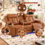 Canapé inclinable électrique haut de gamme en similicuir pour salon-847162935