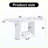 63" White Marble Pattern Dining Table, Rectangular Kitchen Table for 4-6 People, Modern Dining Room Table for Kitchen, Living Room